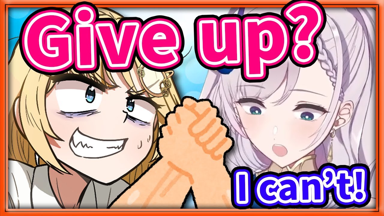 Ame Immediately Destroys Reine in Arm Wrestling 【Hololive Off Collab】