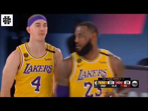 湖人vs火箭 9/11 LeBron James砍下16分15籃板9助攻精華  帶領湖人3-1領先火箭