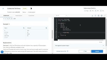 Codechef Airlines Codechef solution || Starter 77 codechef contest