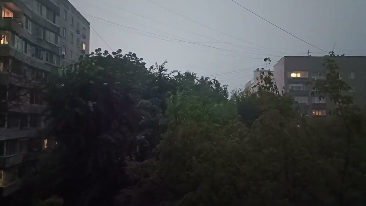 Heavy Rain with Thunderstorm in Russia