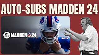 How to Set Up Auto-Subs in Madden 24 - Offense and Defense Subs #madden24