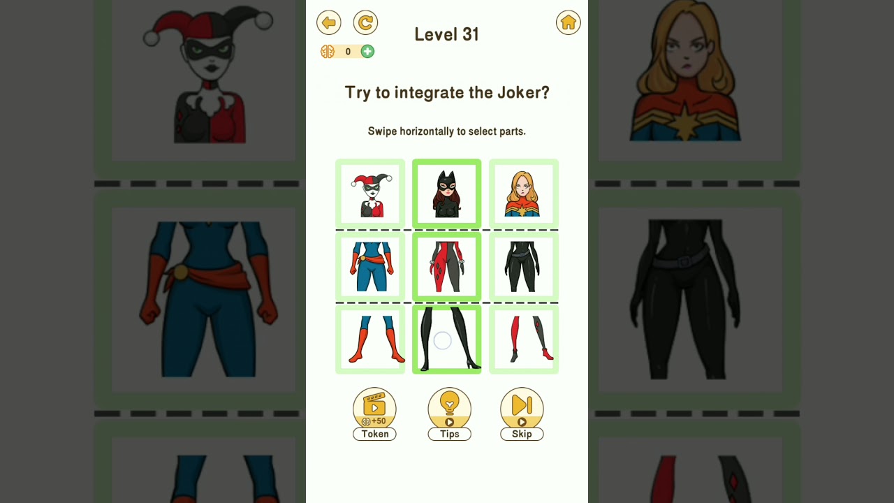 Brain Go 2 Level 31 Try to integrate the Joker.