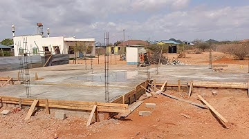 Finally we are done with the foundation casting 😘😘Welcome to next step of building a 2 bedroom home