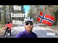 Social distance big Easter ride west of Oslo. Tyrifjorden loop 200KM