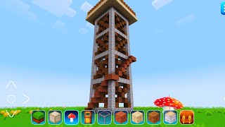 EarthCraft 3D: Block Craft & World Exploration Gameplay #126 | Big Wooden Tower screenshot 5