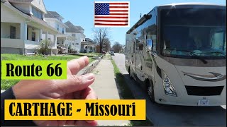 ROUTE 66 CHEGAMOS EM CARTHAGE MISSOURI E PASSAMOS O DIA AQUI | CIDADE ONDE PASSOU O TORNADO EUA