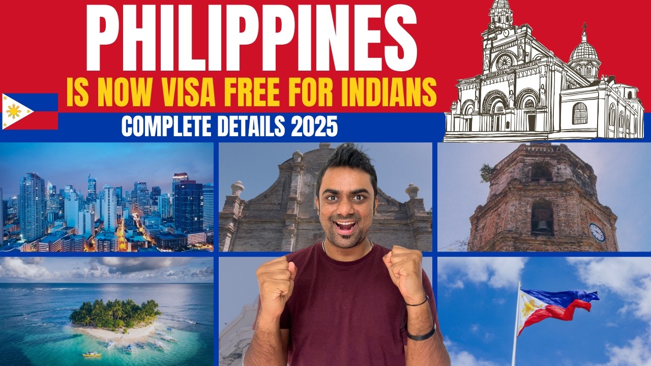 🚨BREAKING: Philippines is now VISA FREE for INDIANS || Complete Details