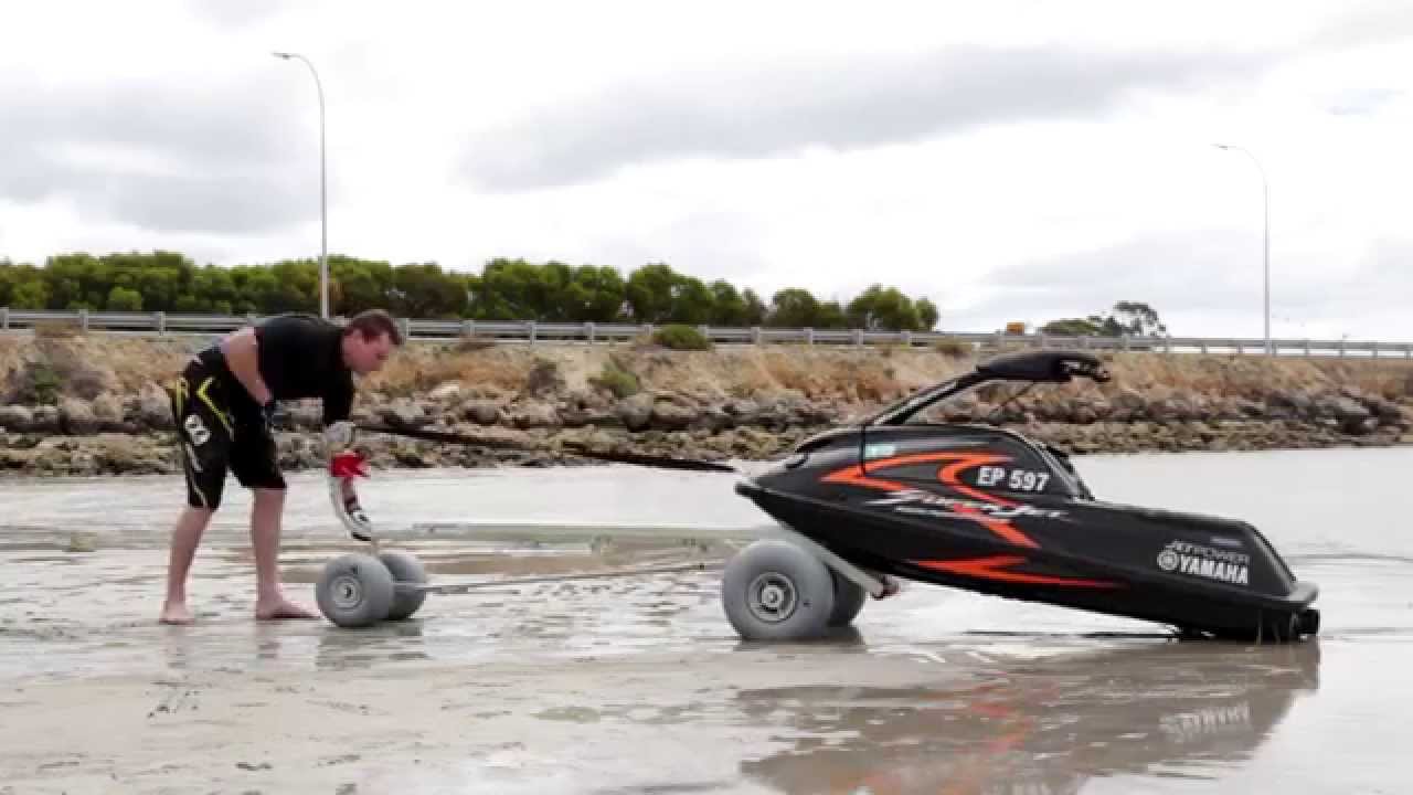 The proper way to load and unload a jet ski