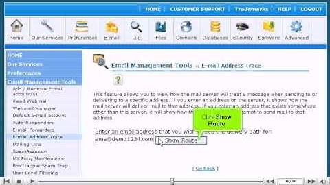 How to trace an email address in cPanel