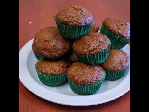 Zucchini Banana Flaxseed Muffins