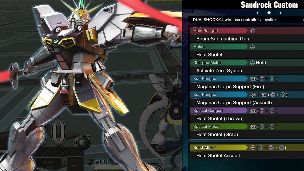 Gundam Sandrock Custom - Gundam Extreme Versus Maxi Boost ON Combo Guide