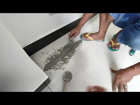 Repair of Tiles using Injection of Tile Adhessive
