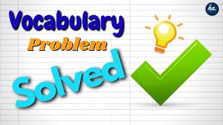 Facing Problem in English Vocabulary  DONT worry Watch this.