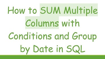 How to SUM Multiple Columns with Conditions and Group by Date in SQL