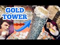 GOLD TOWER Inside The High Limit Coin Pusher Jackpot WON MONEY ASMR