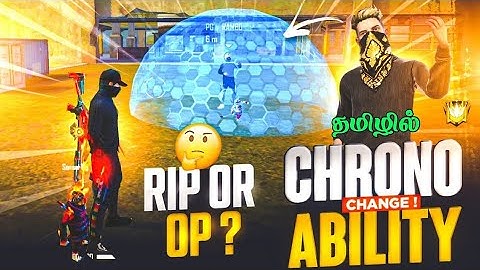 CHRONO ABILITY CHANGE IN OB31 UPDATE | NEW CHRONO SKILL CHANGE | FREEFIRE ADVANCE SERVER- TAMIL