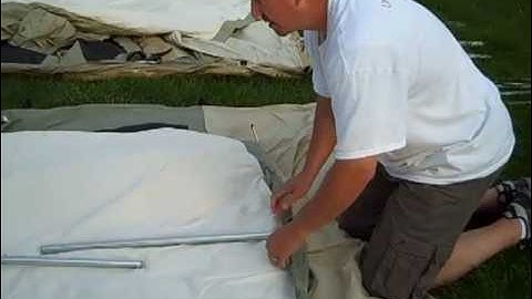 Kodiak Tent 9x8 and 10x10 ridge pole setup