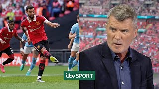 Lee Dixon's upset because he's a CITY fan! - Roy Keane on Man Utd penalty decision | FA Cup screenshot 5