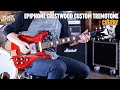 No Talking...Just Tones | Epiphone Crestwood Custom (Tremotone) Cherry