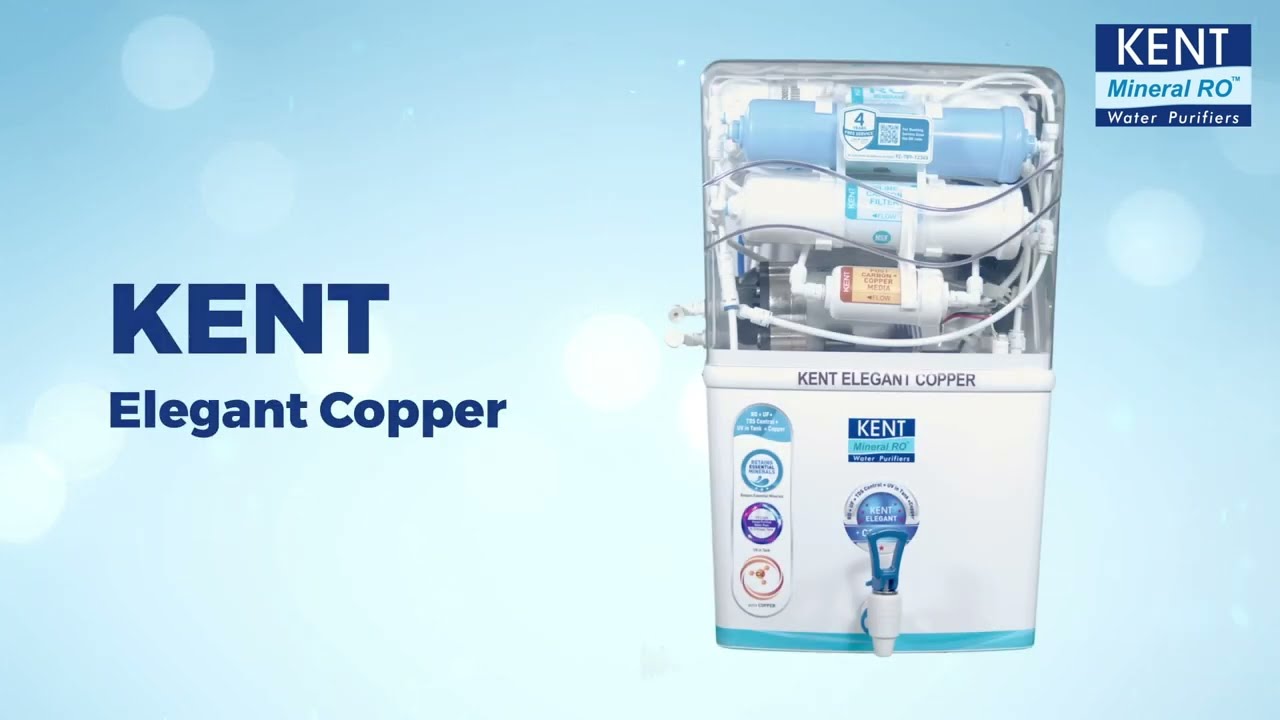 KENT Elegant Copper I RO+UF+TDS Controller & UV in Tank Water Purifier