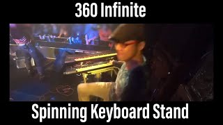 360INFINITE custom made  two tier Double Tilted Rotating Spinning Keyboard Stand 回転キーボードスタンド