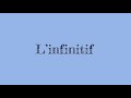 Linfinitif