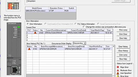 Opration error in Mitsubishi PLC
