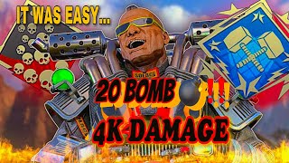 Dropping 20 Kills And 4k DAMAGE ON GIBRALTAR Apex Legends Mobile!!!