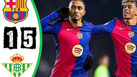 ملخص مباراة | برشلونه وريال بيتيس 5-1 مبارة مجنونة ⚽️🔥🔥