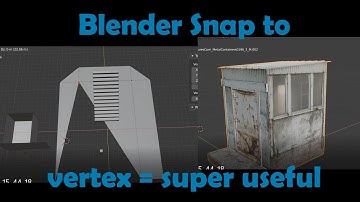Blender Snap to Vertex is Super Useful