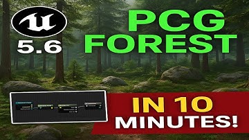 How i made  a PCG Forest in Unreal Engine 5.6 in 10 Minutes