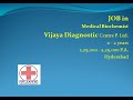 Medical biochemist jobs in hyderabad  vijaya diagnostics  medical jobs  corporate thatsupload