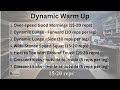 Dynamic Warm Up Before Workout [8 minutes]