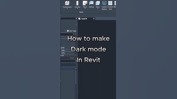 Dark mode in Revit #tutorial #3d #revit #revittutorials