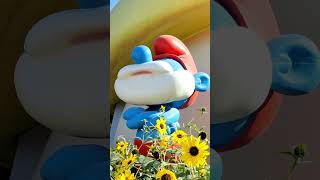 Secrets Revealed: The Hidden Thoughts Of Smurfs! The Smurfs Village in Dubai Miracle Garden #shorts