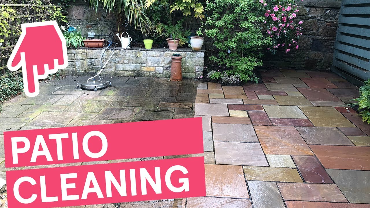 Satisfying patio pressure washing - Amazing before and after!
