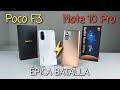 🔥Poco F3 vs Note 10 Pro🔥 BATALLA ÉPICA ⚡🦾