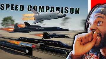 SPEED COMPARISON 3D - Fastest Man Made Objects | Reaction