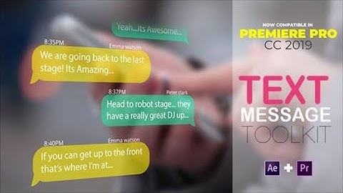 Text Message Kit Free Download After Effects Templates