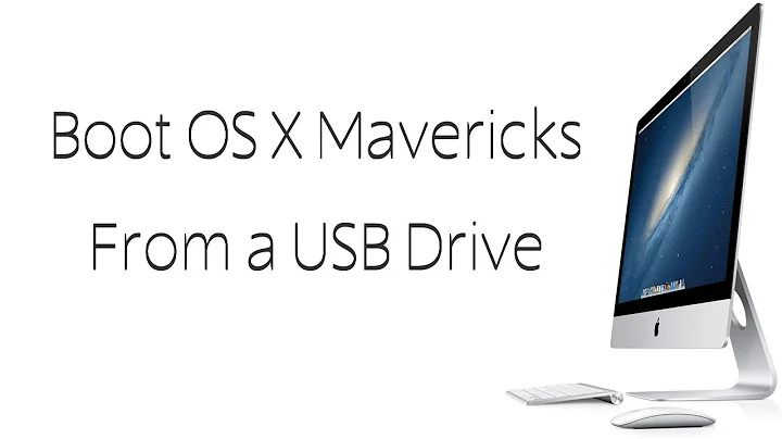 Boot OS X Mavericks From a USB Drive (OS X 10.9)