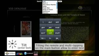 gestural interaction for VOD navigation - Quaero PVAA