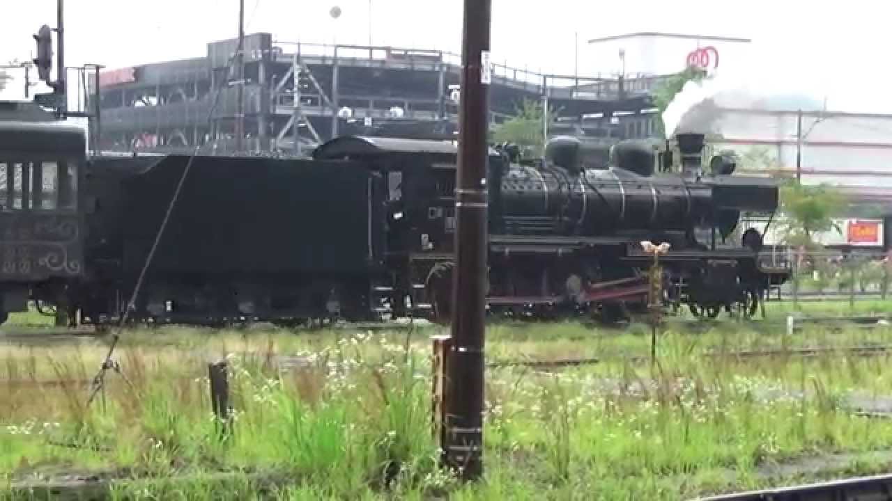 SL HITOYOSHI On a rainy day “Goodbye Hitoyoshi Station”