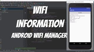 Android Wifi Manager Tutorial 46 - Wifi Information screenshot 5