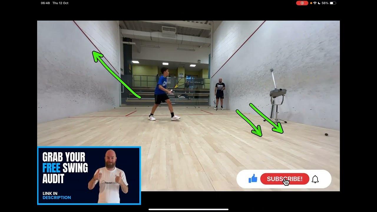 High Backhand Volley Squash Drills with Omar YouTube