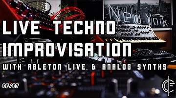 Analog hardware and Ableton live Techno jam (Moog Sub 37, Behringer Neutron, Xone DB2)