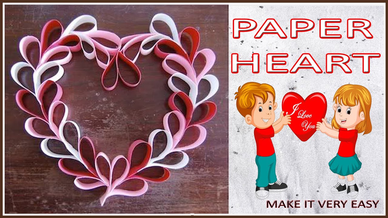 How to Make a Paper Heart Easy Way || HEART || CRAFTS IDEAS || - YouTube