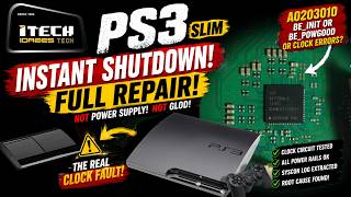 PS3 Slim turns On then shuts off - Fix - Fixing a Hidden Syscon Clock Error! (A0203010)