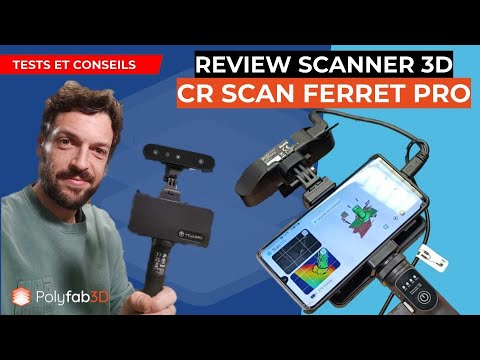 Scanner 3D Creality CR-Scan Ferret Pro - Précision 0.1mm - Sans Fil WiFi6 - Pour Impression 3D