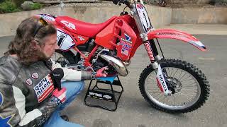1989 Honda CR250R Blood Red Rocket