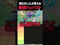 ユナイトを知らない人がまだ考えそうな最強ティアリスト #ポケモンユナイト #ポケモン #pokemon